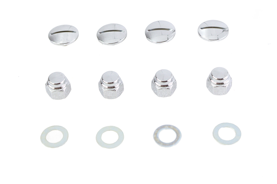 Chrome Rocker Shaft End Cap Nut Slot Type