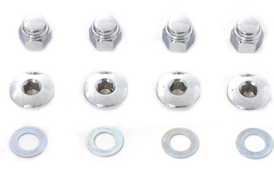 Rocker Shaft End Nut Stock Allen Type Chrome