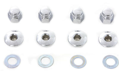 Rocker Shaft End Nut Stock Allen Type Chrome