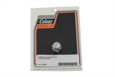 Chrome Cap Nut Fine 1/2"-20 Thread