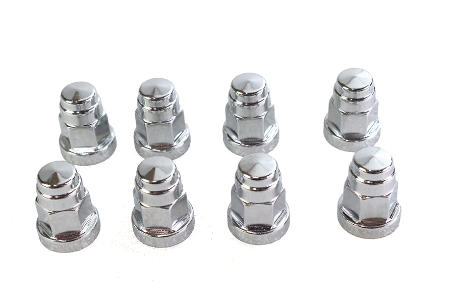 Cylinder Base Hex Cap Nut Chrome Milled
