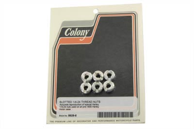 Slotted 1/4" - 24 Thread Engine Case Nut