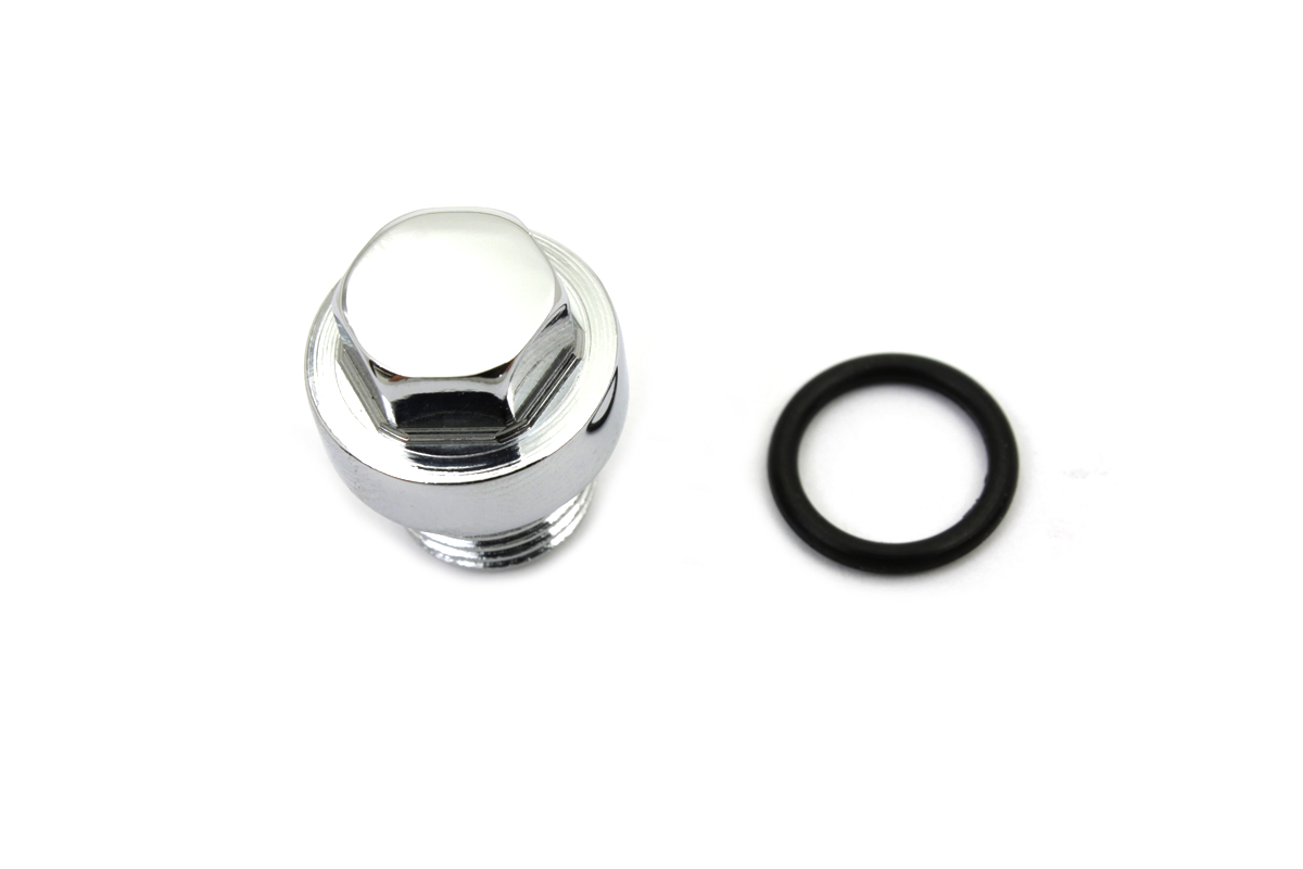 Tappet Oil Screen Plug Chrome fits Harley Davidson - Picture 1 of 4
