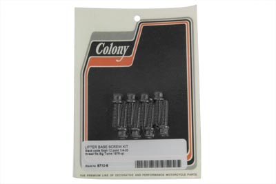 Tappet Block Screw Kit Black