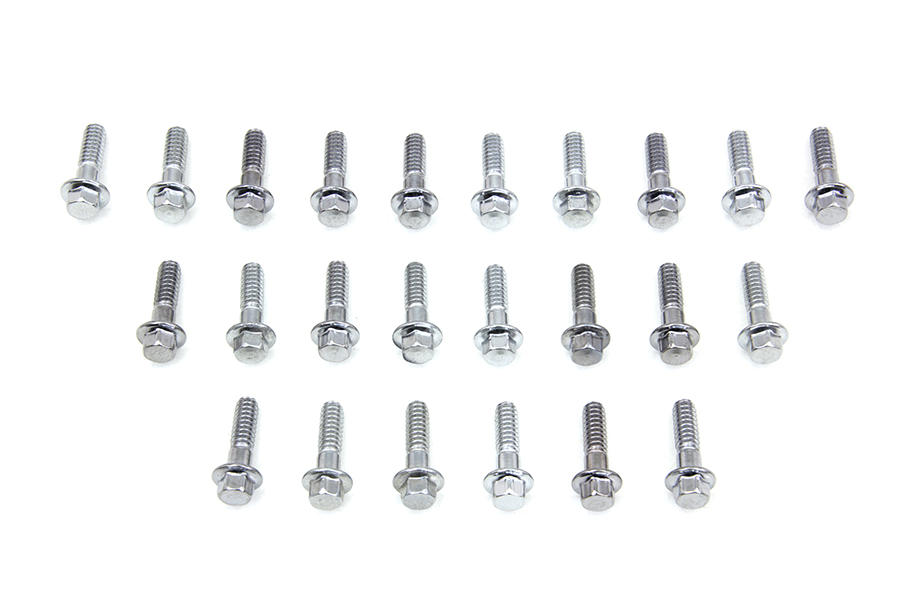 Rocker Box Valve Cover Screw Short Chrome