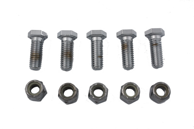 Disc Hex Bolt and Nut Set Chrome