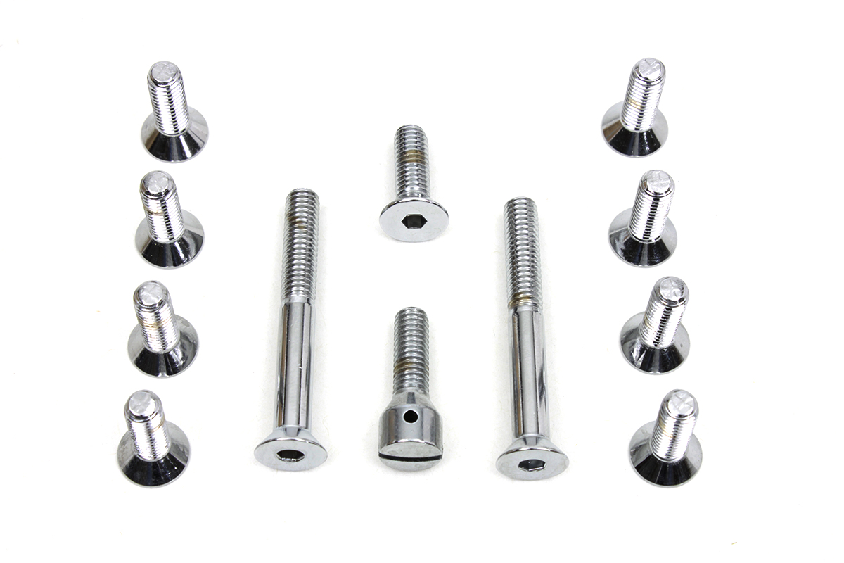 Transmission Top Cover Screw Kit Chrome