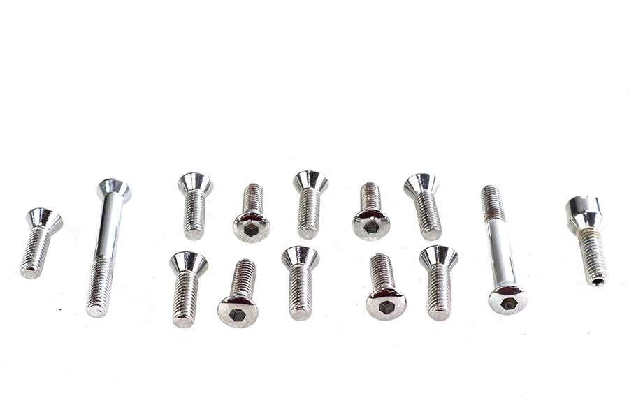 Transmission Top Cover Screw Kit Chrome