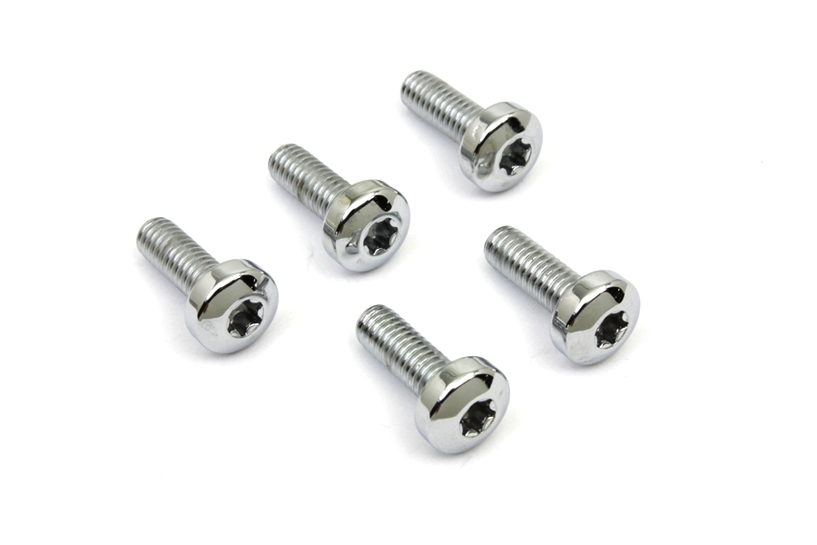 Chrome Front Brake Disc Bolt Set fits Harley Davidson - Picture 3 of 4