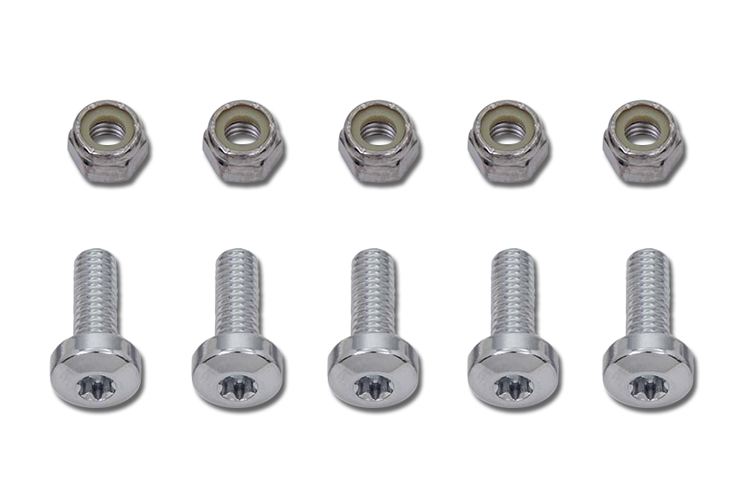 Chrome Front Brake Disc Bolt Kit