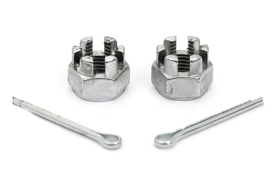 Front Axle Nut Kit Chrome