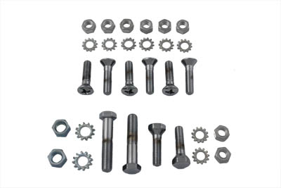 Rear Fender Strut Stock Chrome Bolt Kit