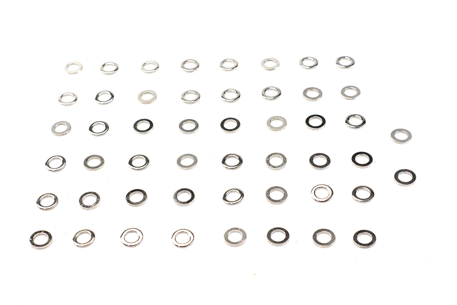 Chrome Flat Washer 1/4" Inner Diameter