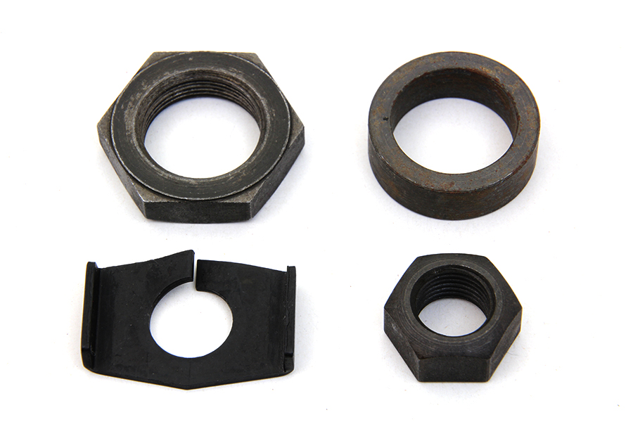 Rear Axle Nut and Lock Kit Parkerized