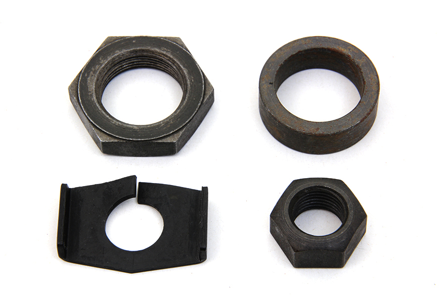 Rear Axle Nut and Lock Kit Parkerized