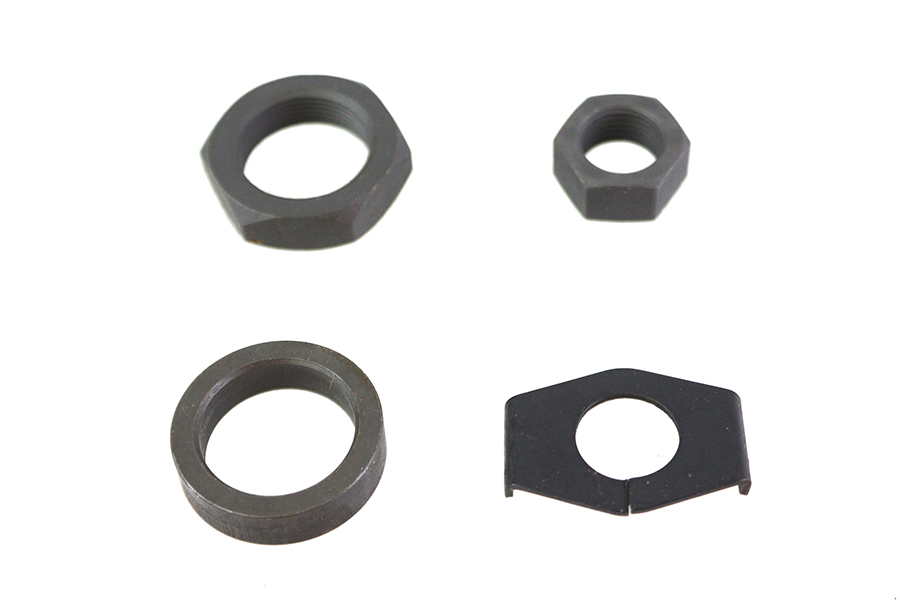 Parkerized Rear Axle Nut and Lock Kit