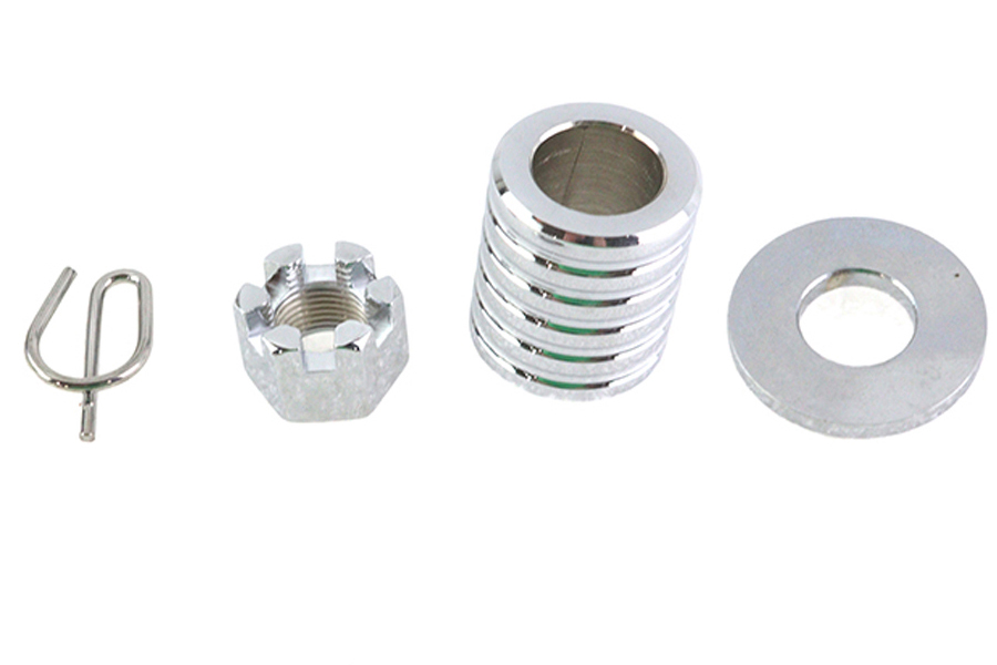 Rear Axle Spacer Kit Chrome