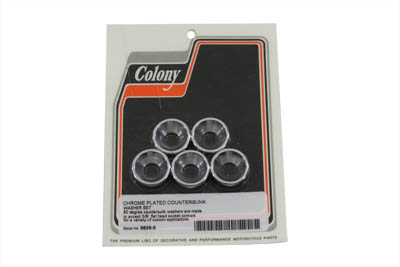 Chrome Countersunk Washer Set 3/8"