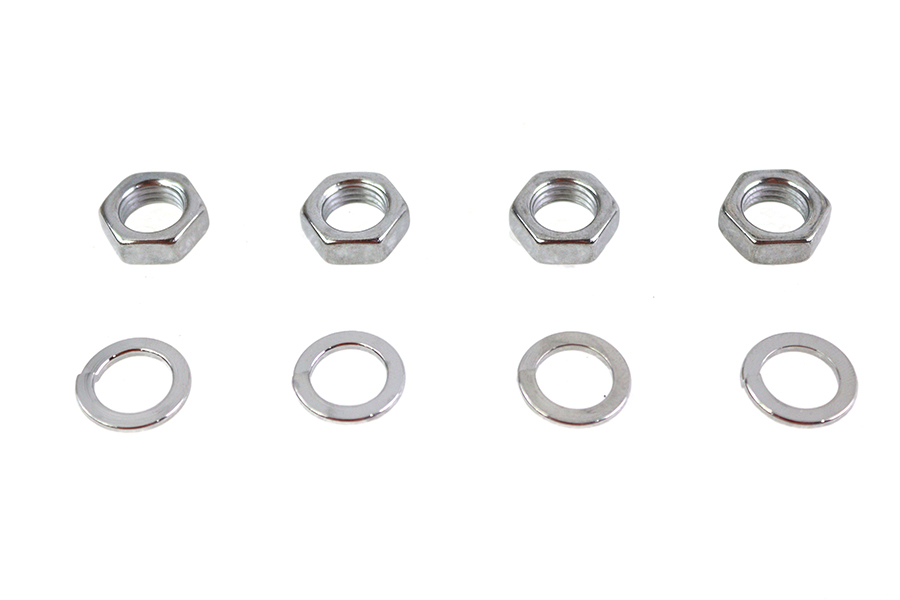 Rocker Arm Shaft Chrome End Nut Kit