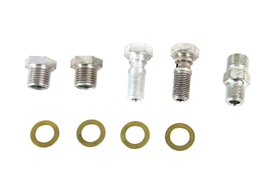 Oil Line Fitting Kit Cadmium
