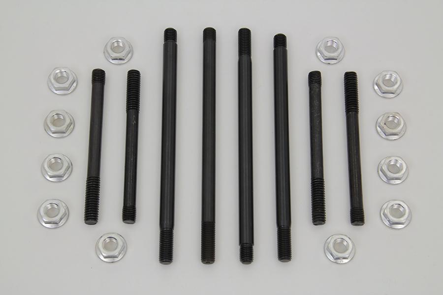 Chrome Engine Case Flanged Bolt Kit