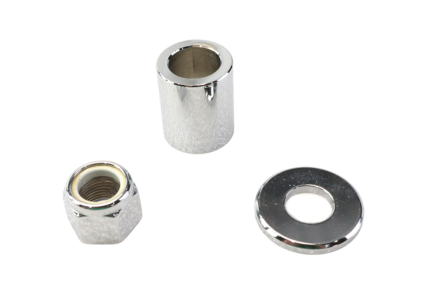 Front Axle Spacer Kit Smooth Style Chrome
