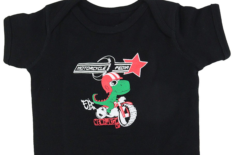 Motorcyclepedia Dinosaur Onesie 6 Month