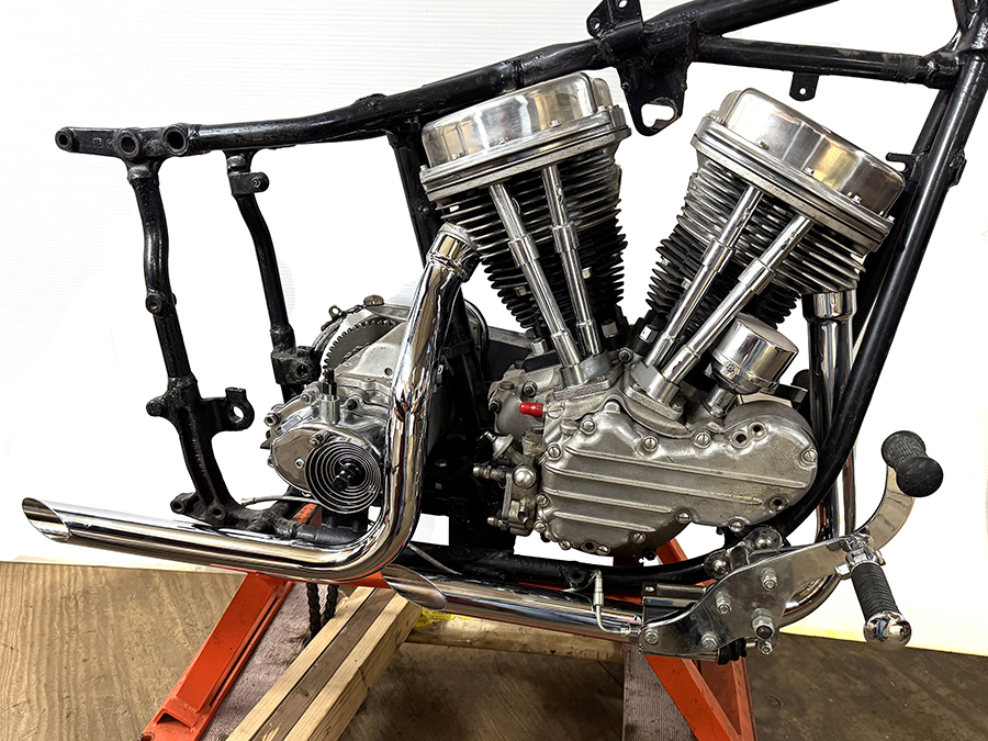 Panhead Drag Pipe Set Chrome